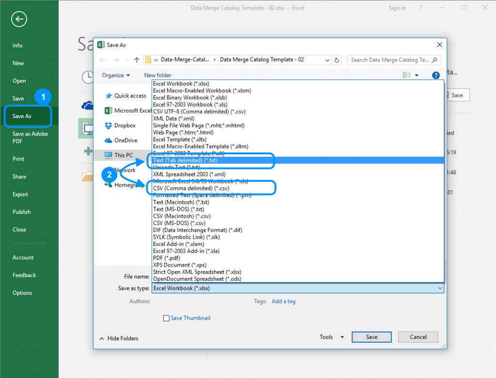 making word templates using excel data merge