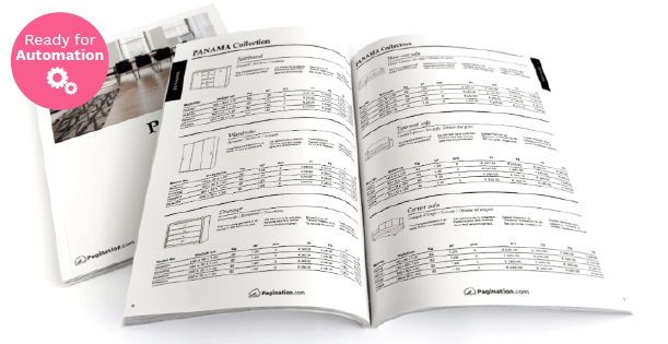 Furniture Price list Template in InDesign format