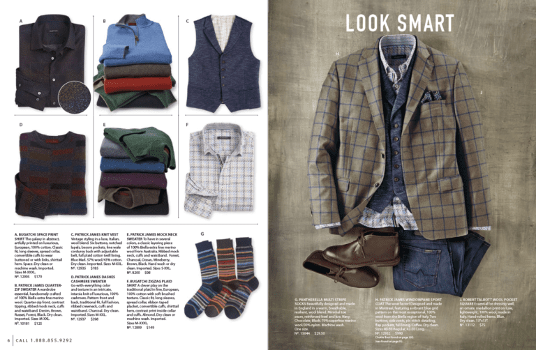 Men’s clothing catalogs - A selection of real catalogs to get inspiration