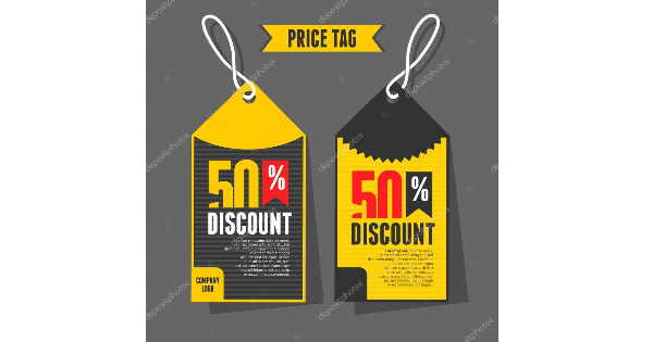 Price Tag PSD File Templates  Price tag design, Price tag, Tag template
