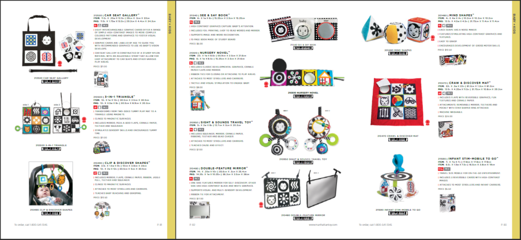 Printed toy clearance catalog