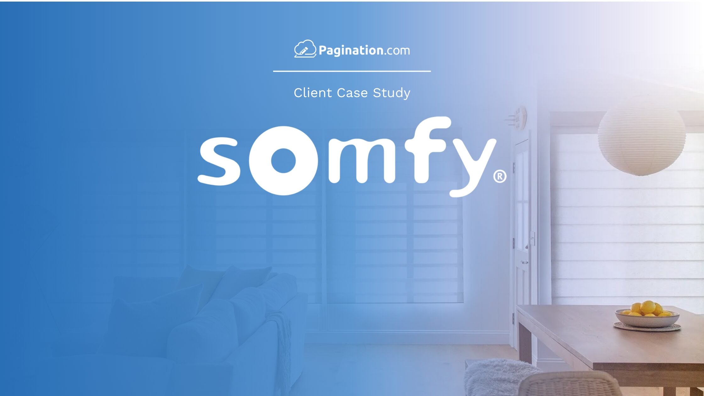 Logo somfy case study Pagination