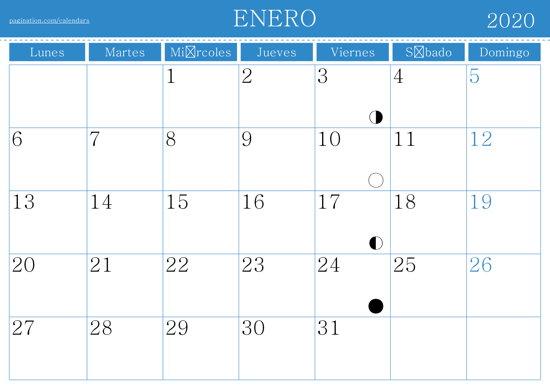 Calendario Editable 2024 Excel Calendario InDesign - Español (Spanish) - Pagination.com