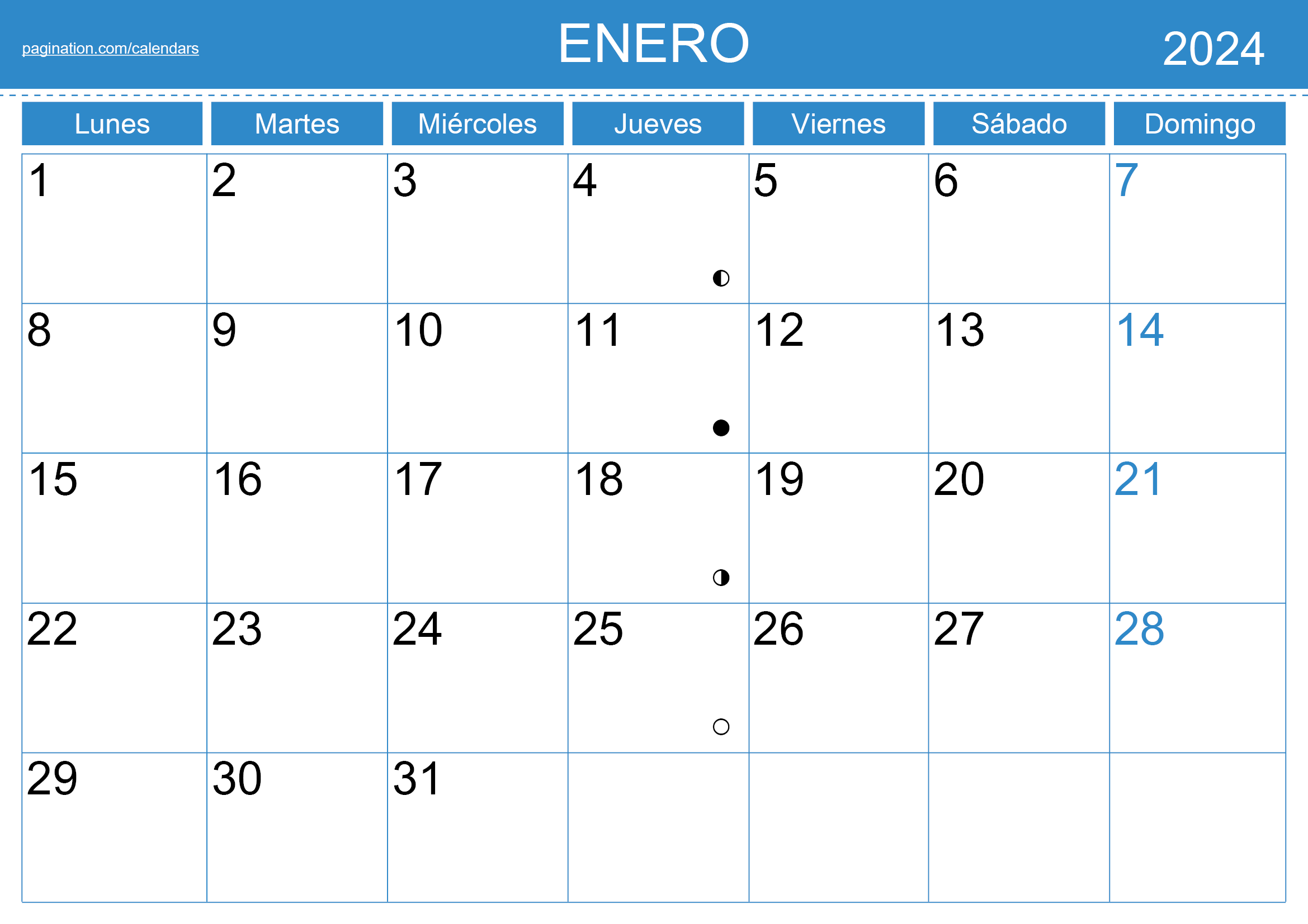 Calendario 2022 En Excel Calendario InDesign - Español (Spanish) - Pagination.com